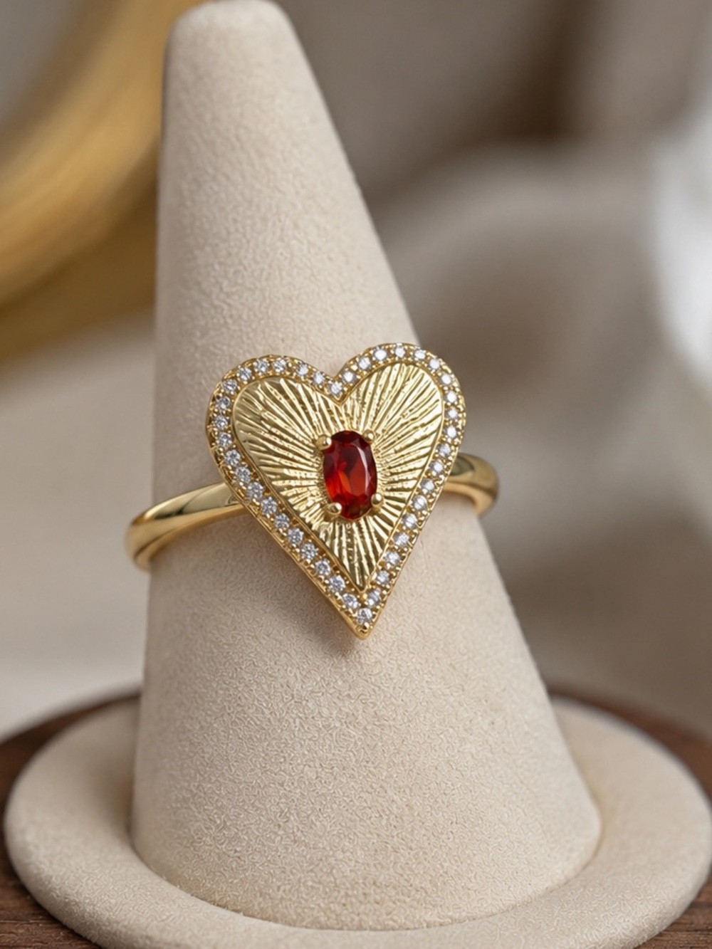 14k Spessartite Garnet Ring